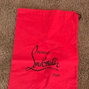 pair of Christian Louboutin dust bags